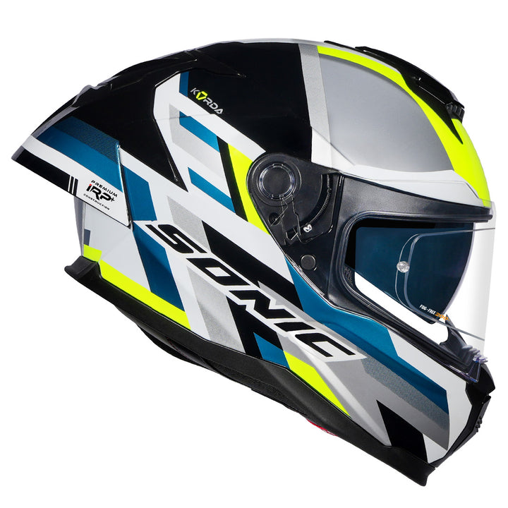 Korda Sonic Moze Helmet fluorescent yellow side