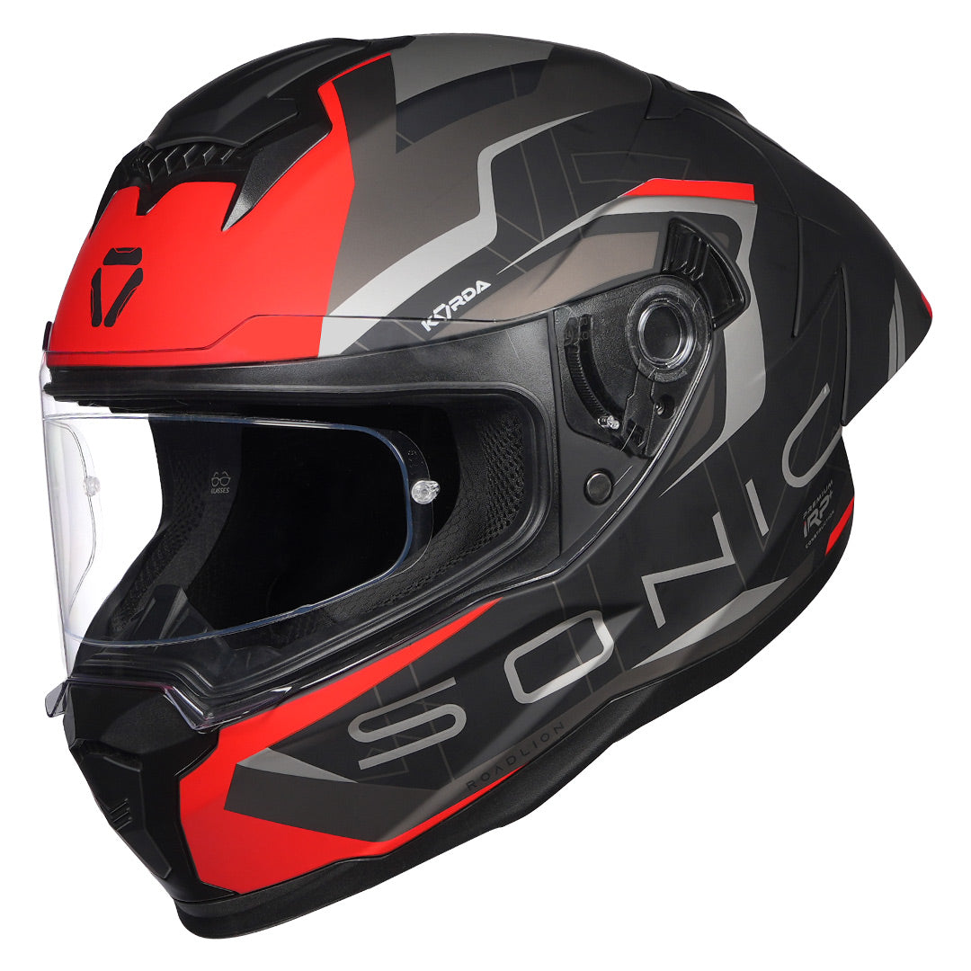 Korda Sonic Roadlion Helmet matt red