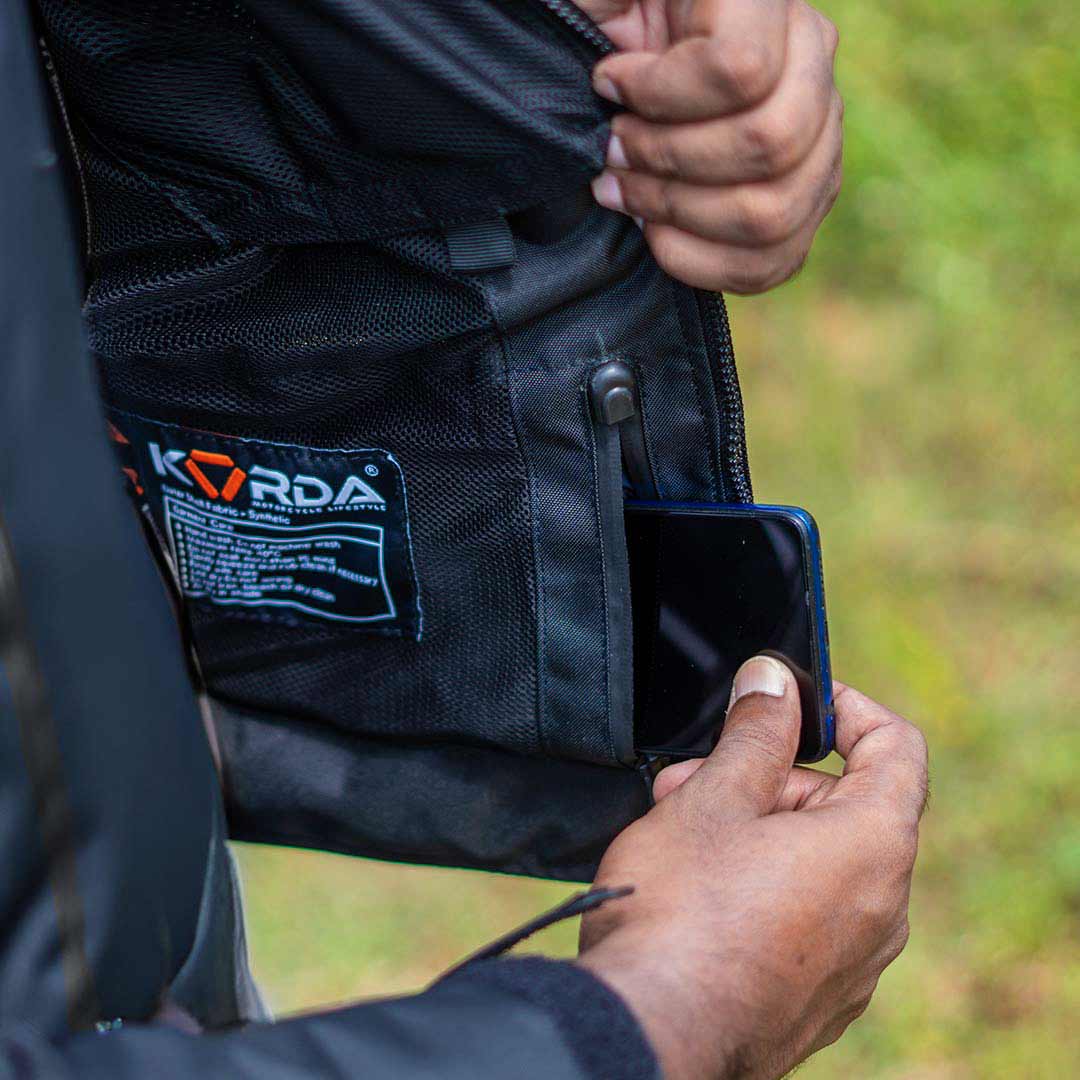 KORDA Edge 2.0 Riding Jacket secret pocket