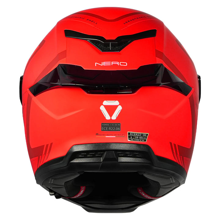 Korda Icon Nero Helmet matt red back