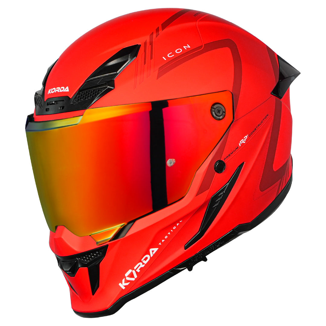 Korda Icon Nero Helmet matt red with revo visor
