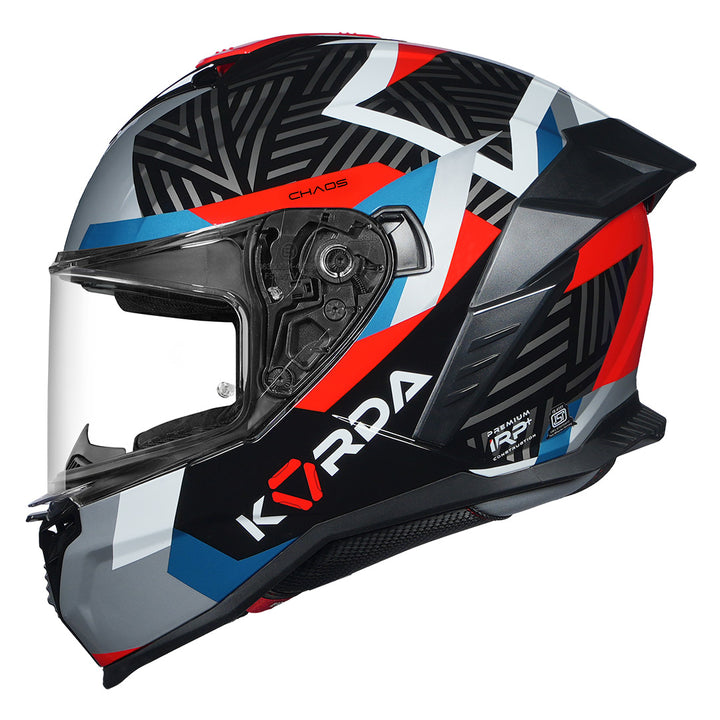 Korda Shockwave Chaos Helmet (Red-Blue) side