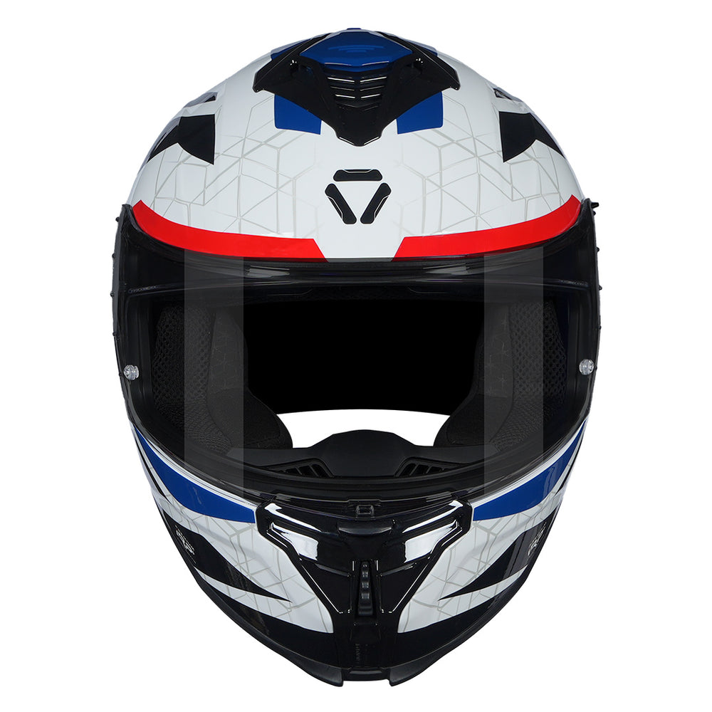 Korda Shockwave Evoque Helmet (White Blue) front