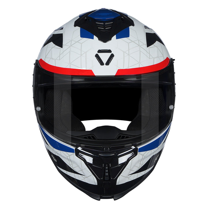 Korda Shockwave Evoque Helmet (White Blue) front