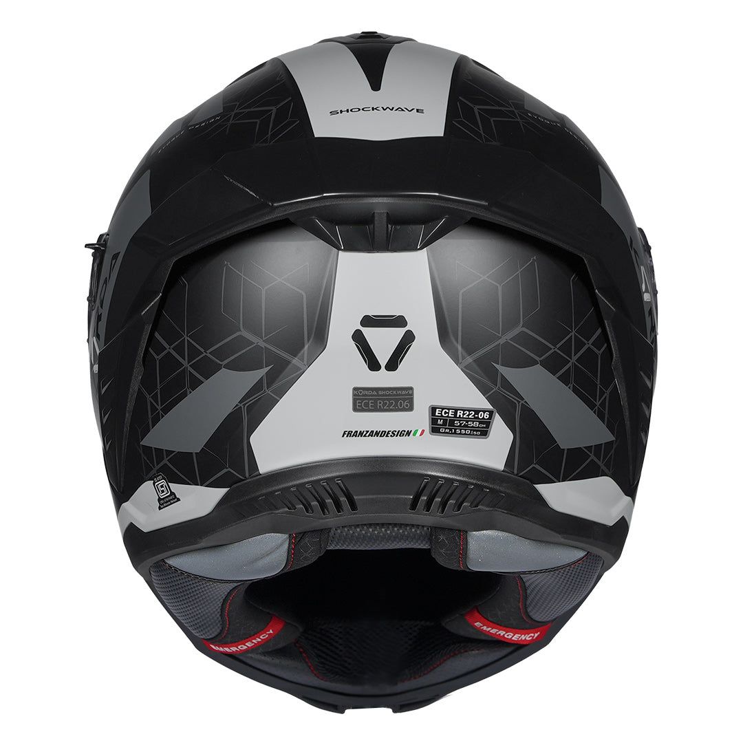 Korda Shockwave Evoque Helmet (Grey) back