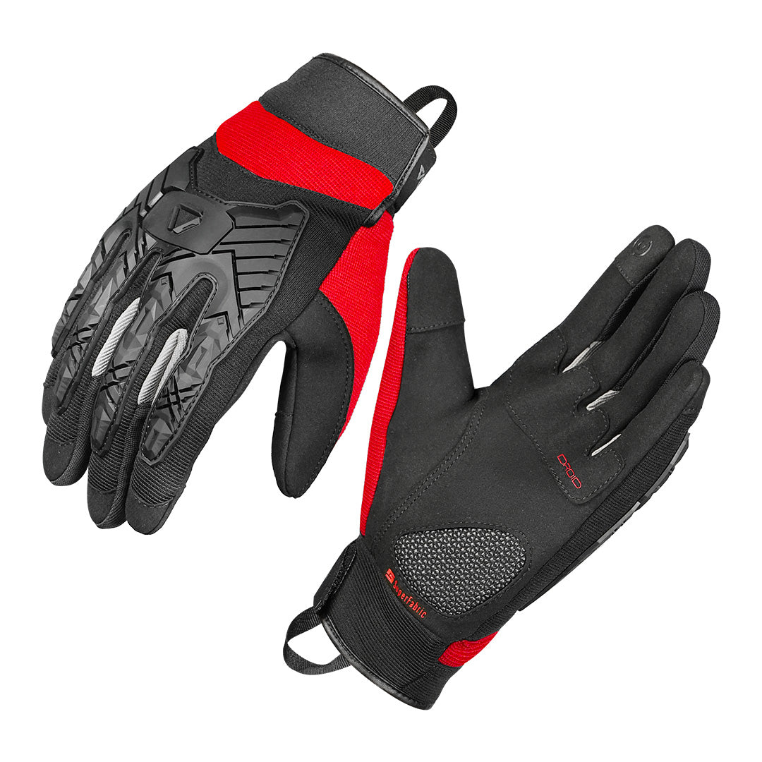 Korda Droid Riding Gloves red