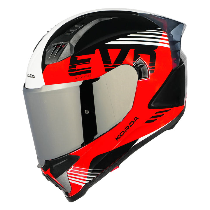 Korda Evo Artemis Helmet black red with silver visor