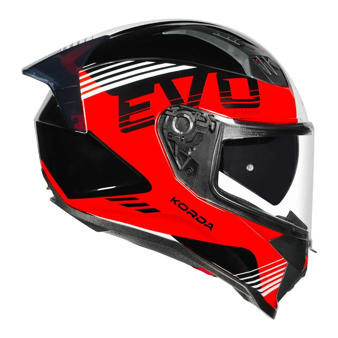 Korda Evo Artemis Helmet black red side