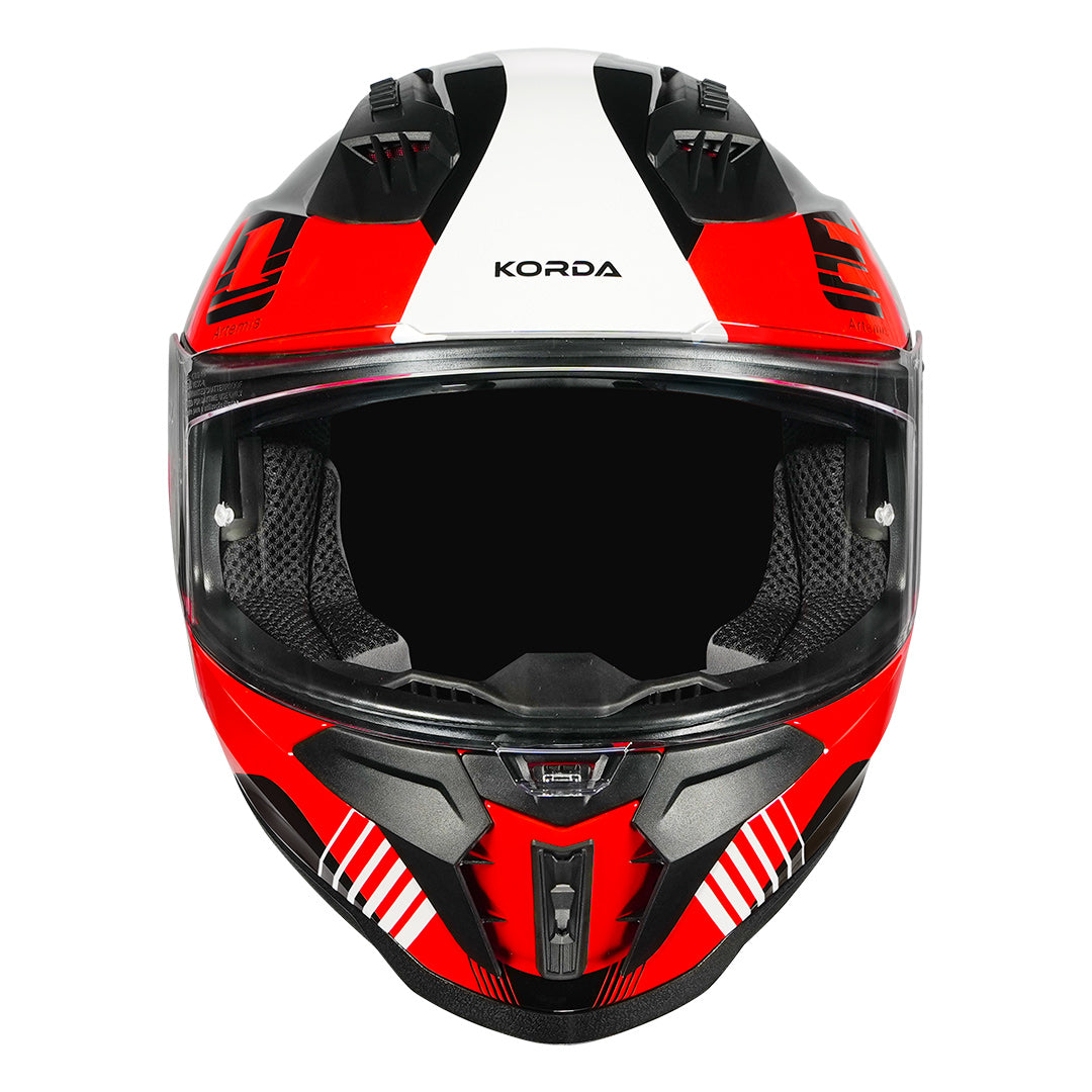 Korda Evo Artemis Helmet black red front