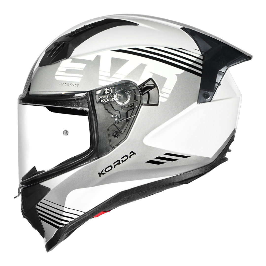 Korda Evo Artemis Helmet white grey side