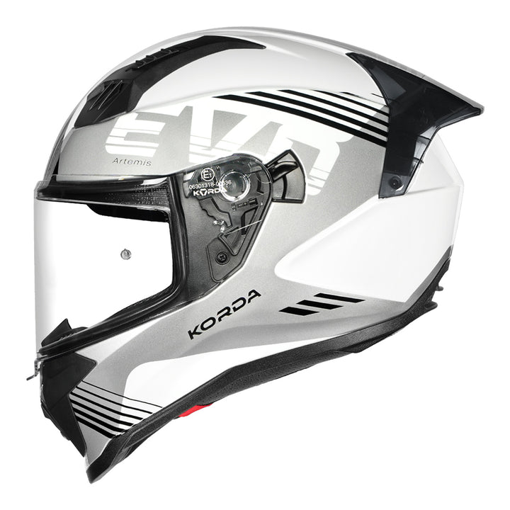Korda Evo Artemis Helmet white grey side