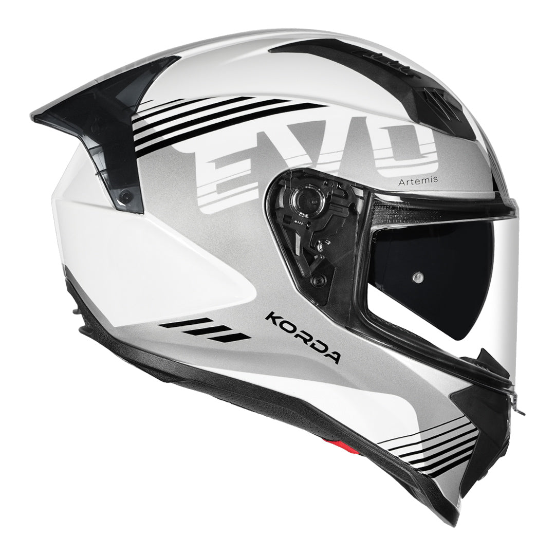 Korda Evo Artemis Helmet white grey side