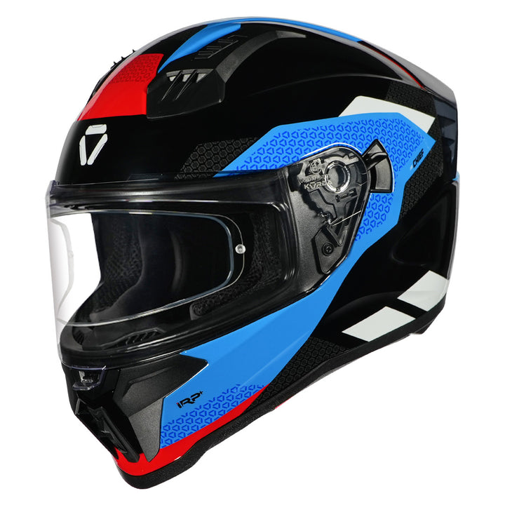 Korda Evo Chief Helmet black blue with clear visor