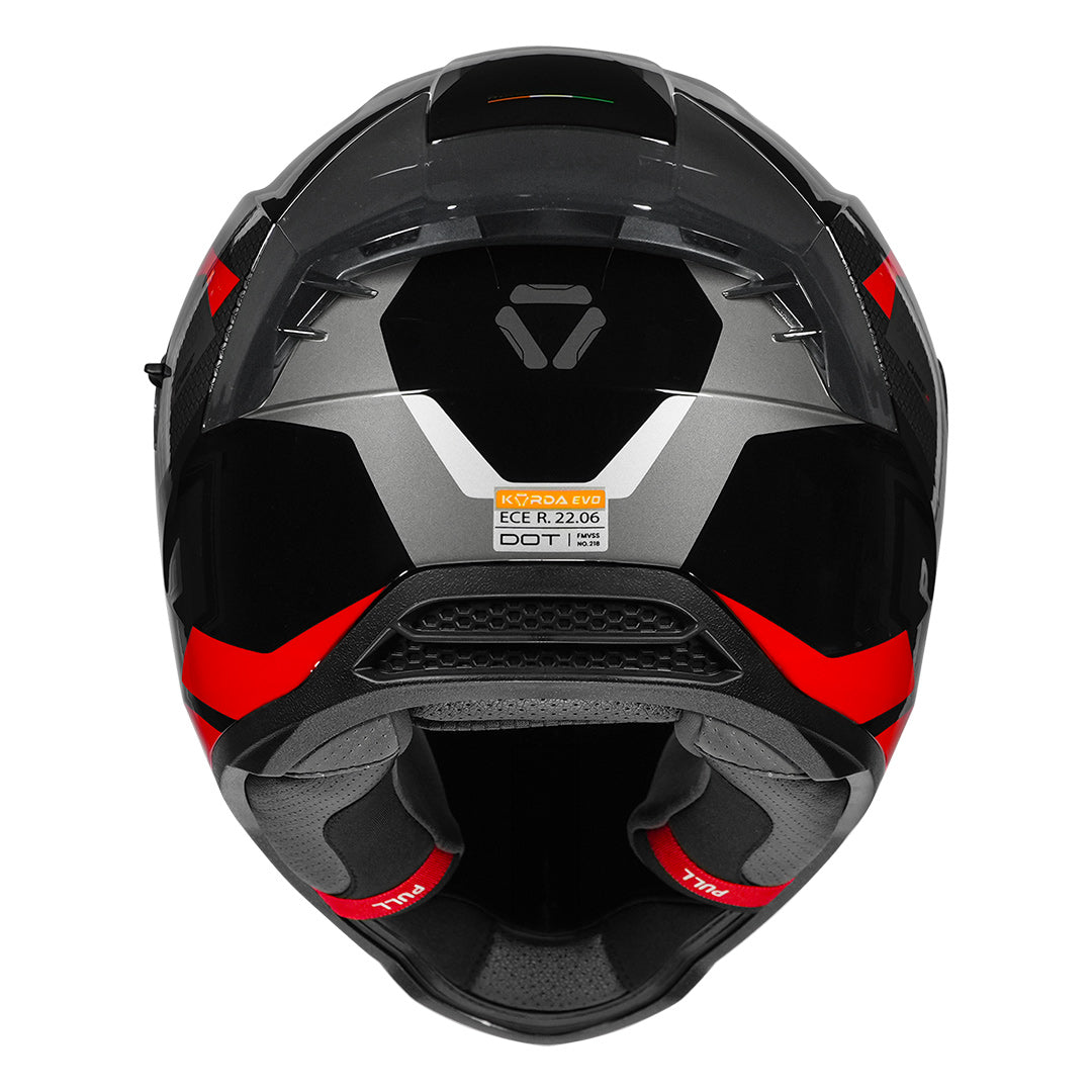 Korda Evo Chief Helmet black red back