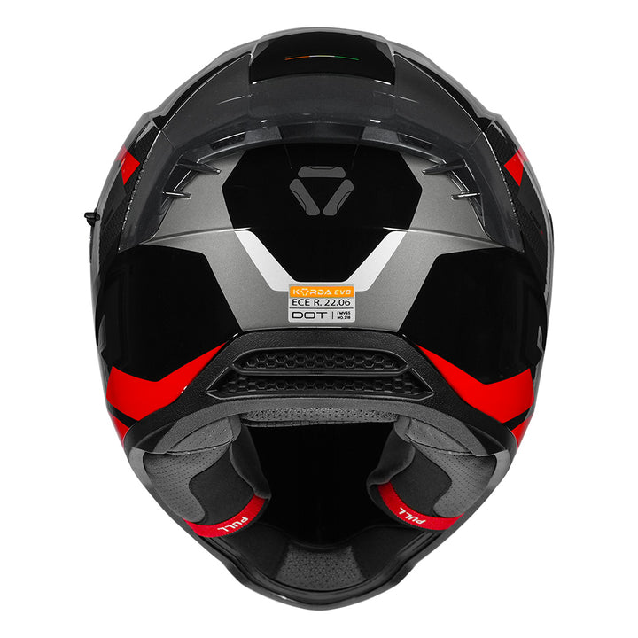 Korda Evo Chief Helmet black red back