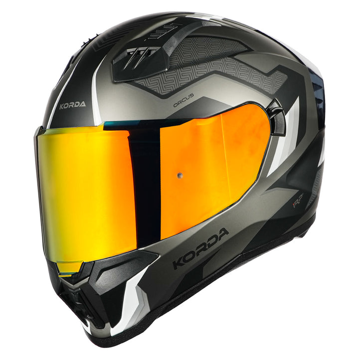 Korda Evo Orcus Helmet matt grey with revo visor