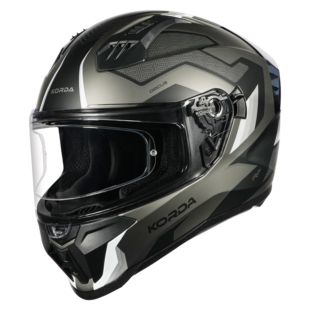 Korda Evo Orcus Helmet matt grey with clear visor