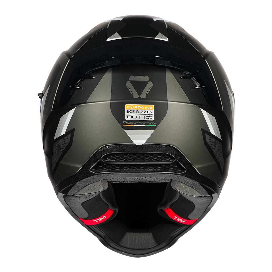 Korda Evo Orcus Helmet matt grey back