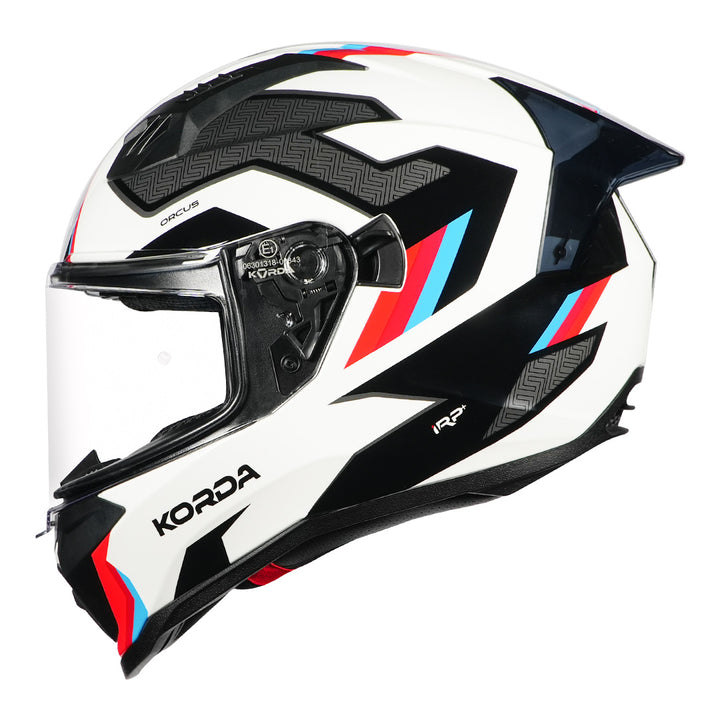 Korda Evo Orcus Helmet white blue red side
