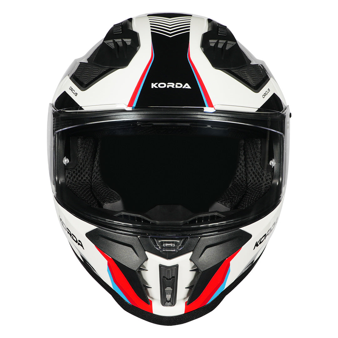 Korda Evo Orcus Helmet white blue red front