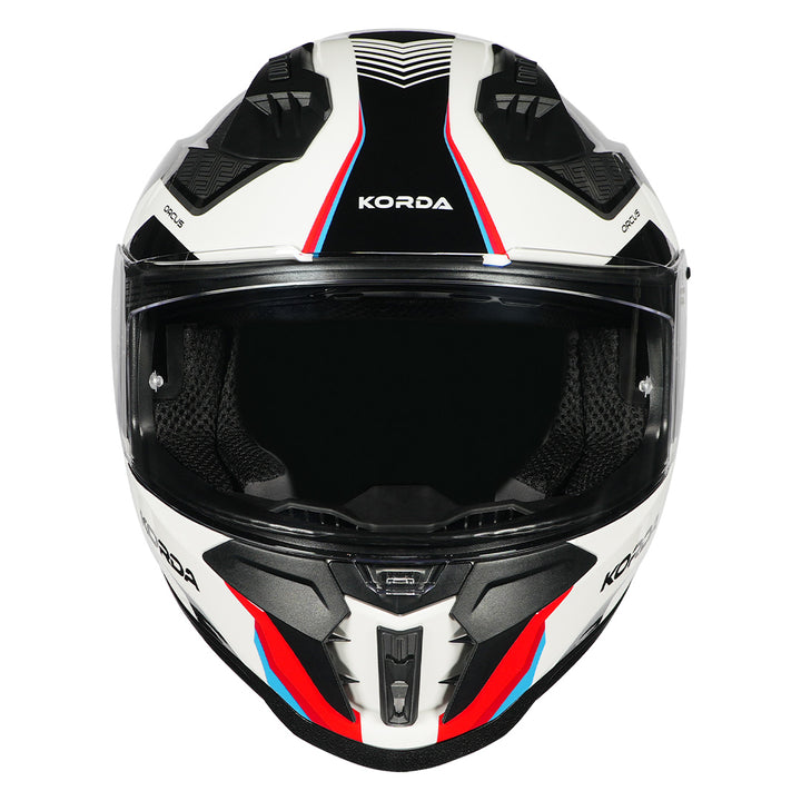 Korda Evo Orcus Helmet white blue red front