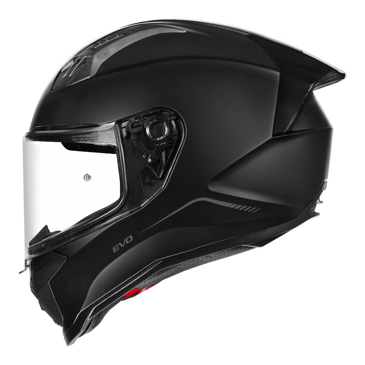 Korda Evo Solid Matt Black Helmet side