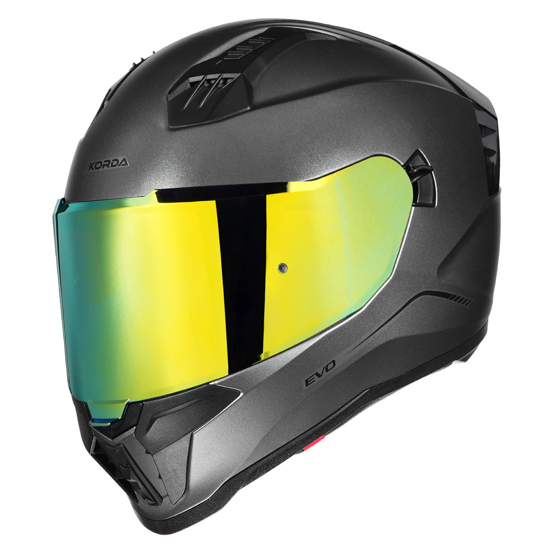 Korda Evo Solid Grey Helmet with revo visor