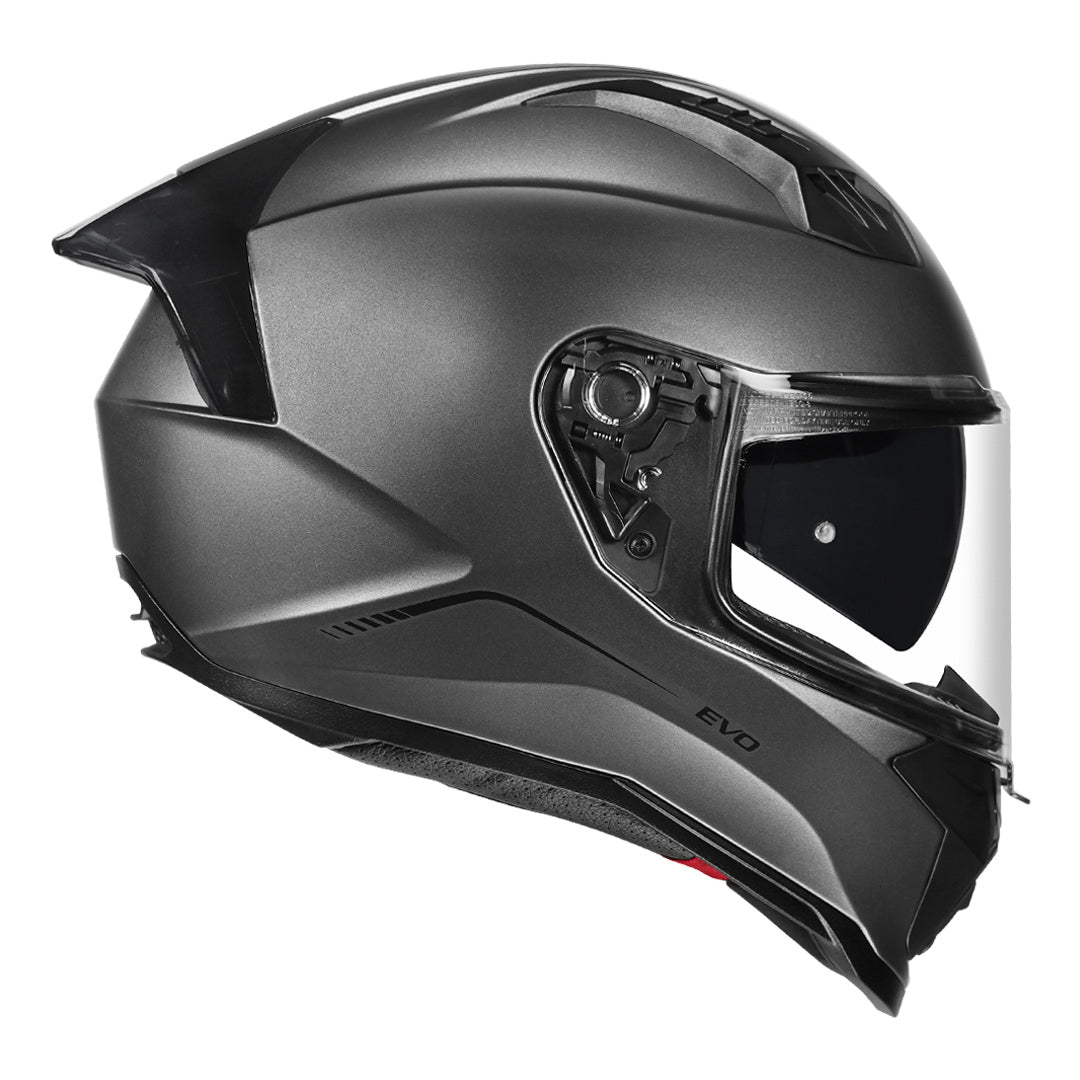 Korda Evo Solid Grey Helmet side