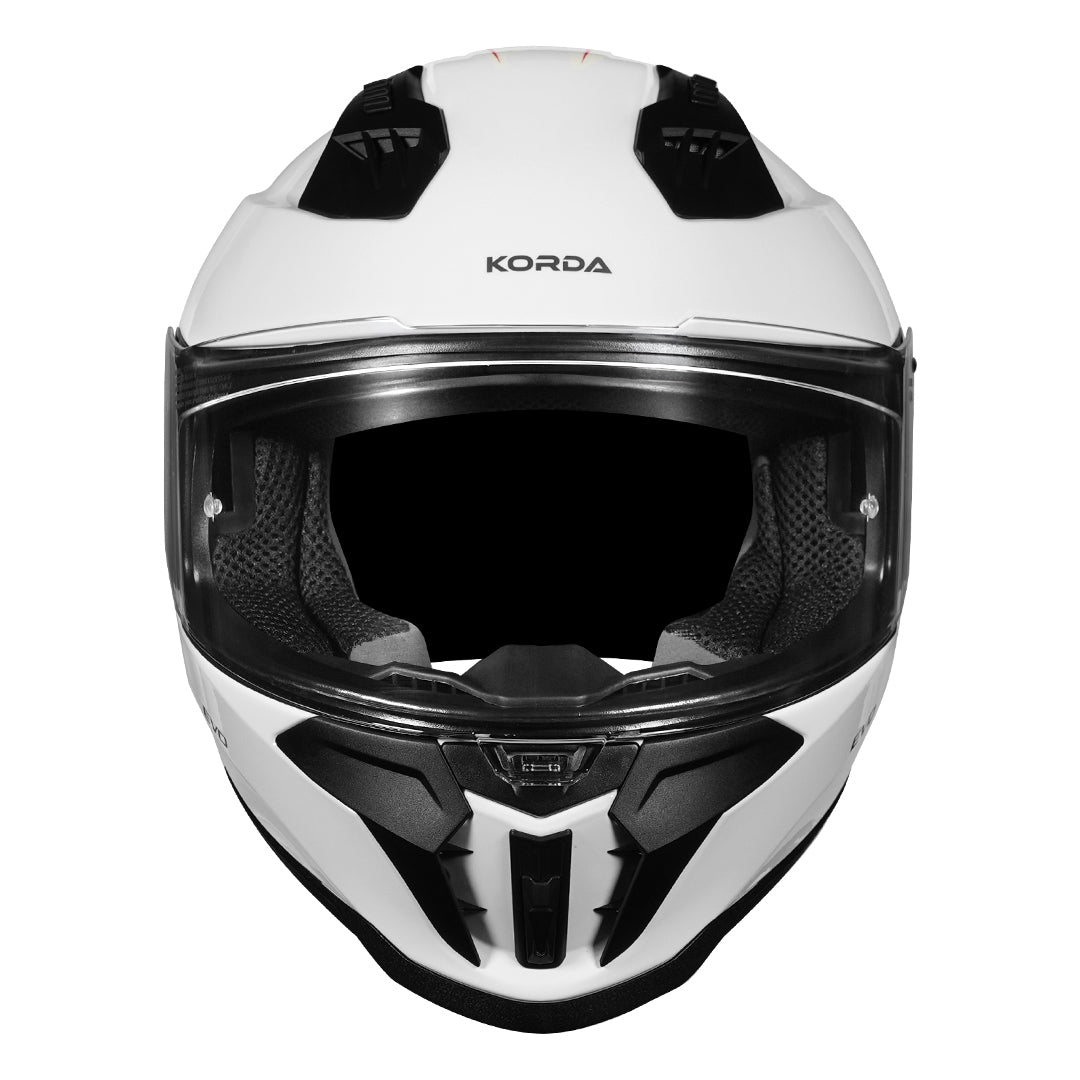 Korda Evo Solid White Helmet front