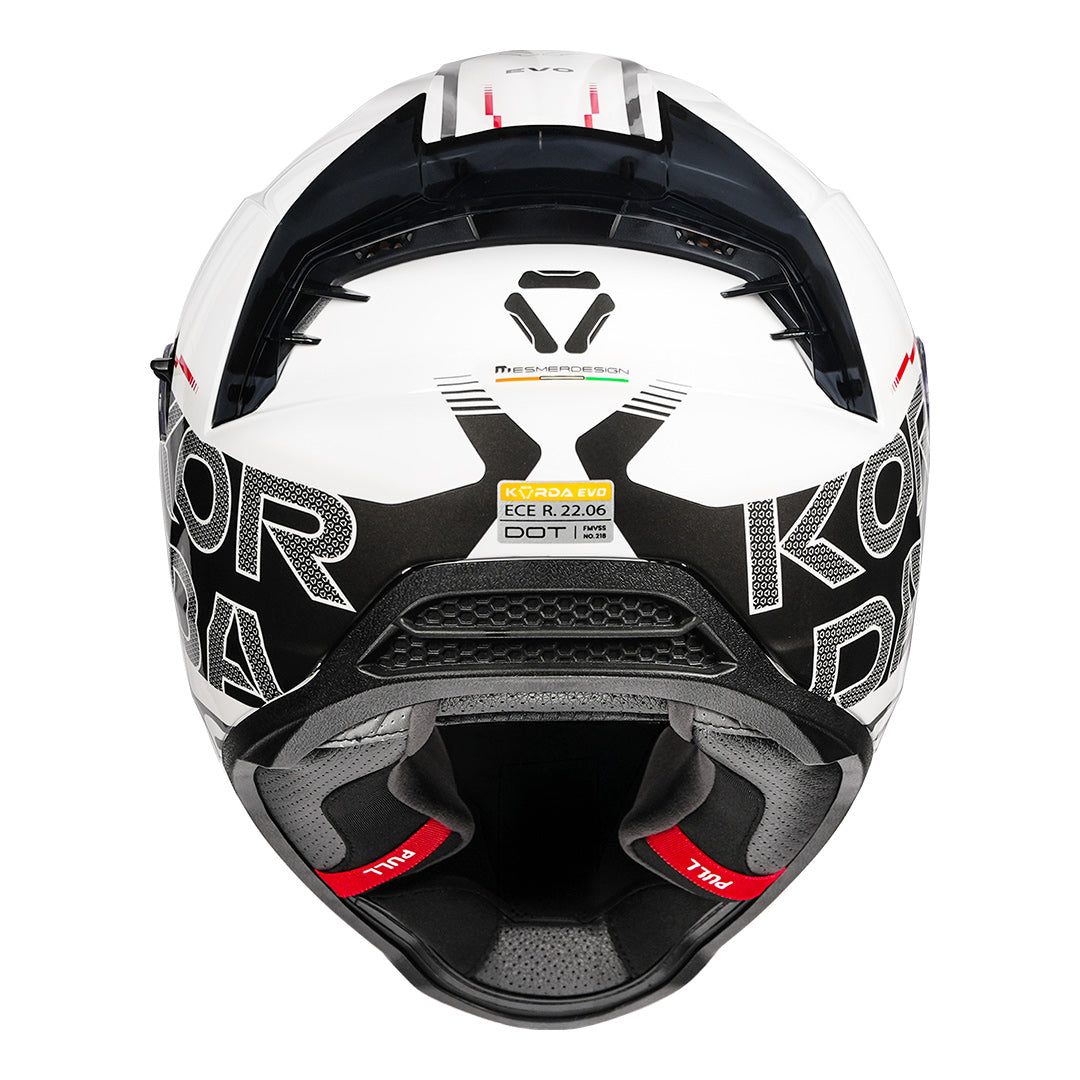 Korda Evo Styx Helmet white grey back