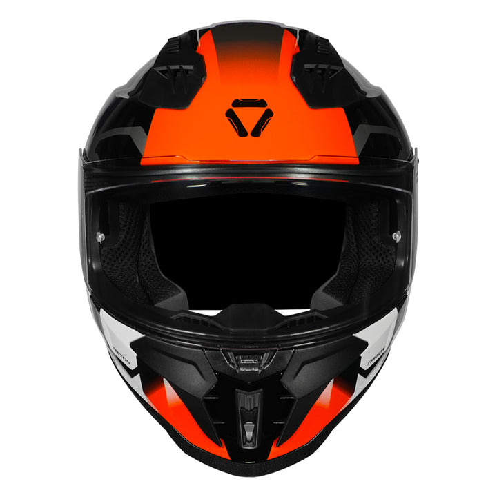 Korda Evo Triton Helmet black white orange front