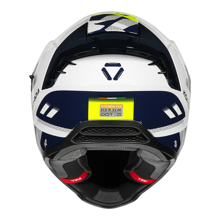 Korda Evo Triton Helmet fluorescent green back