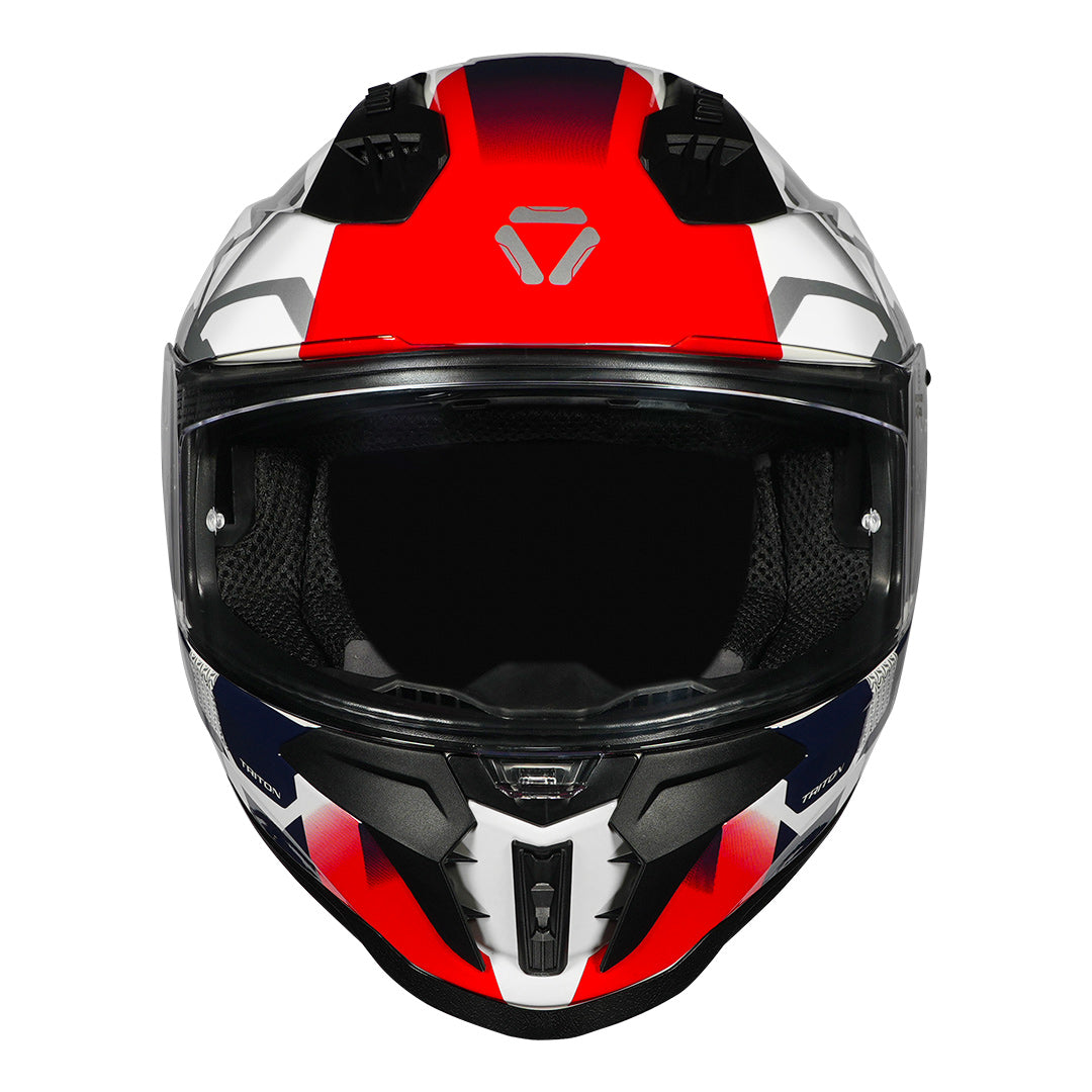 Korda Evo Triton Helmet white red blue front