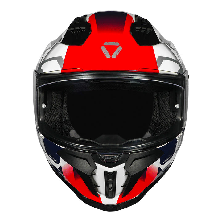 Korda Evo Triton Helmet white red blue front