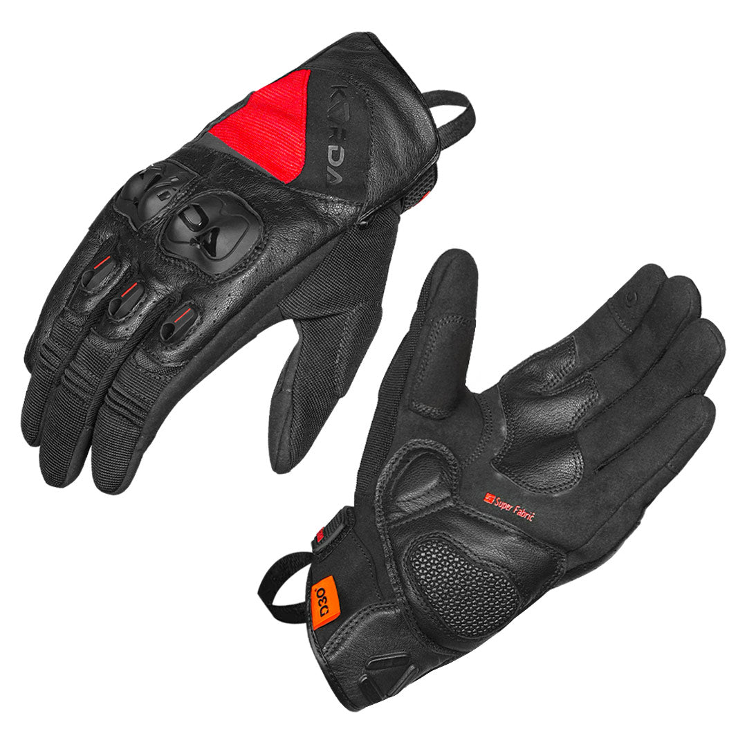 Korda Hybrid Riding Gloves red