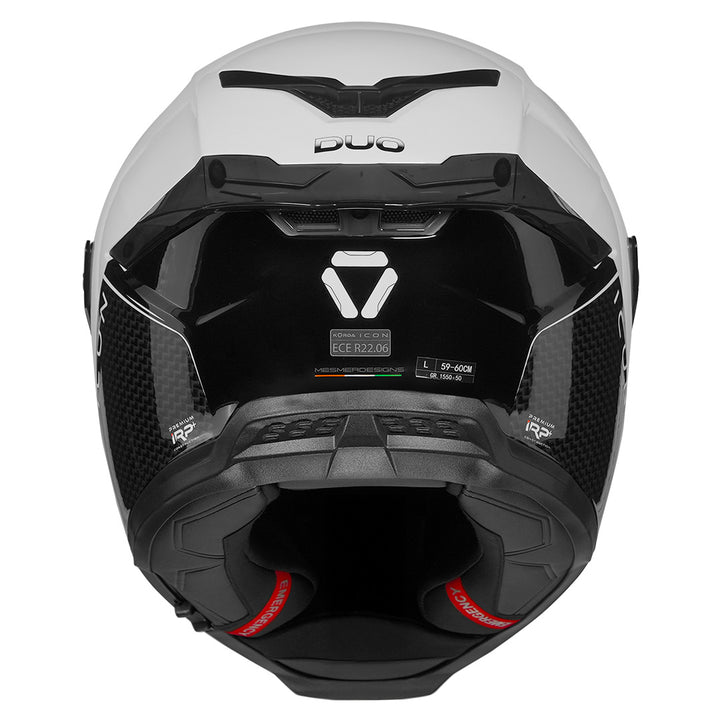 Korda Icon Duo Helmet black and white back