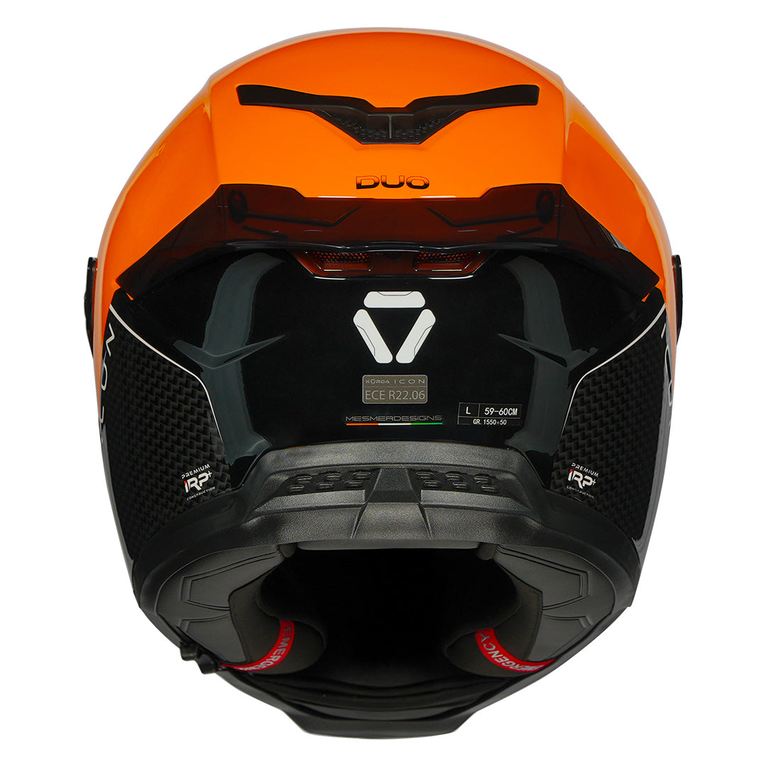 Korda Icon Duo Helmet Orange back