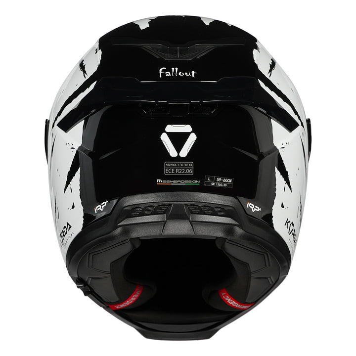 Korda Icon Fallout Helmet (White) back