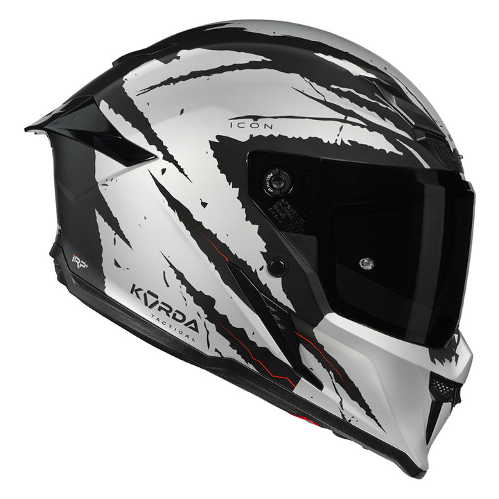 Korda Icon Fallout Helmet (Matt Silver) side