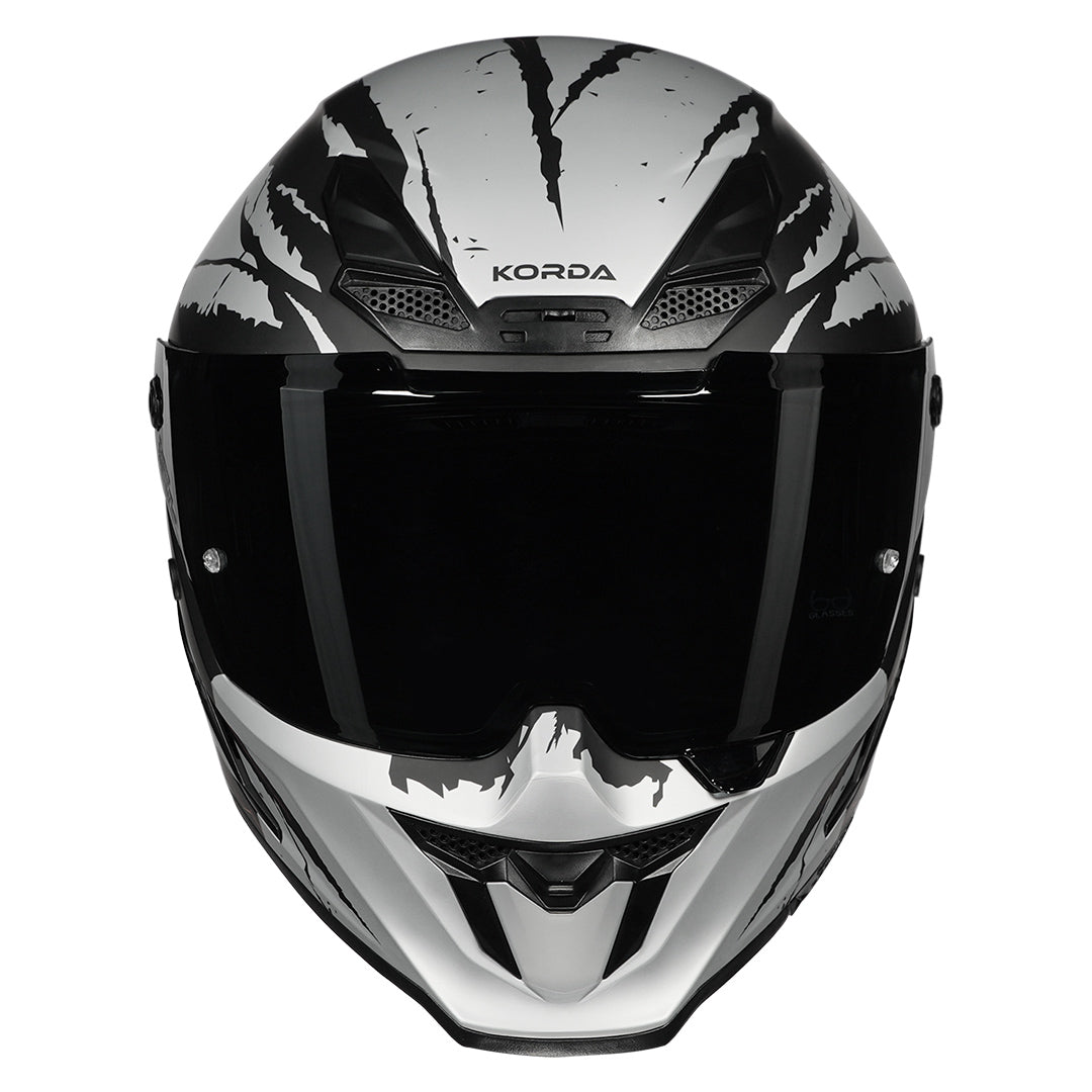 Korda Icon Fallout Helmet (Matt Silver) front