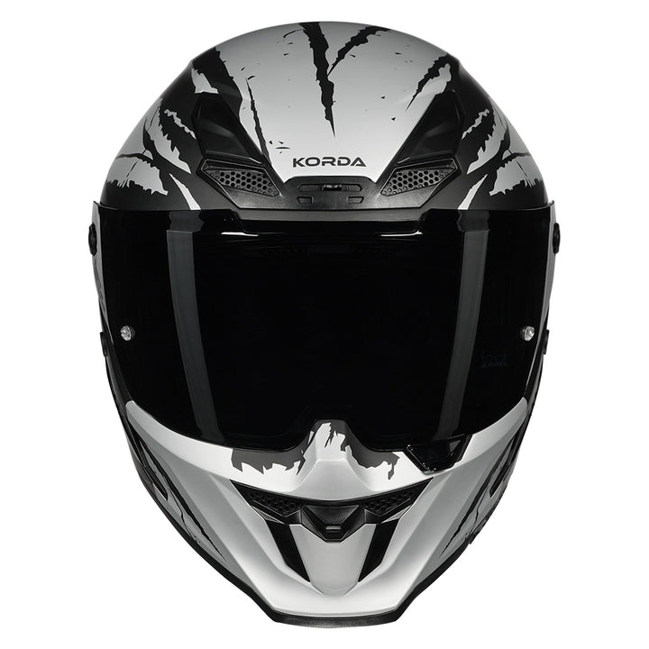Korda Icon Fallout Helmet (Matt Silver) front