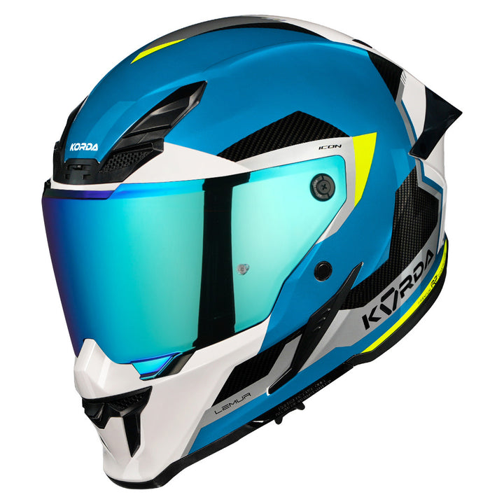 Korda Icon Lemur Helmet (Blue) with revo visor