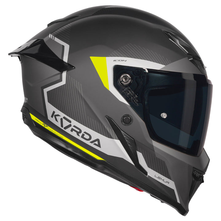 Korda Icon Lemur Helmet (Fluorescent Yellow) side