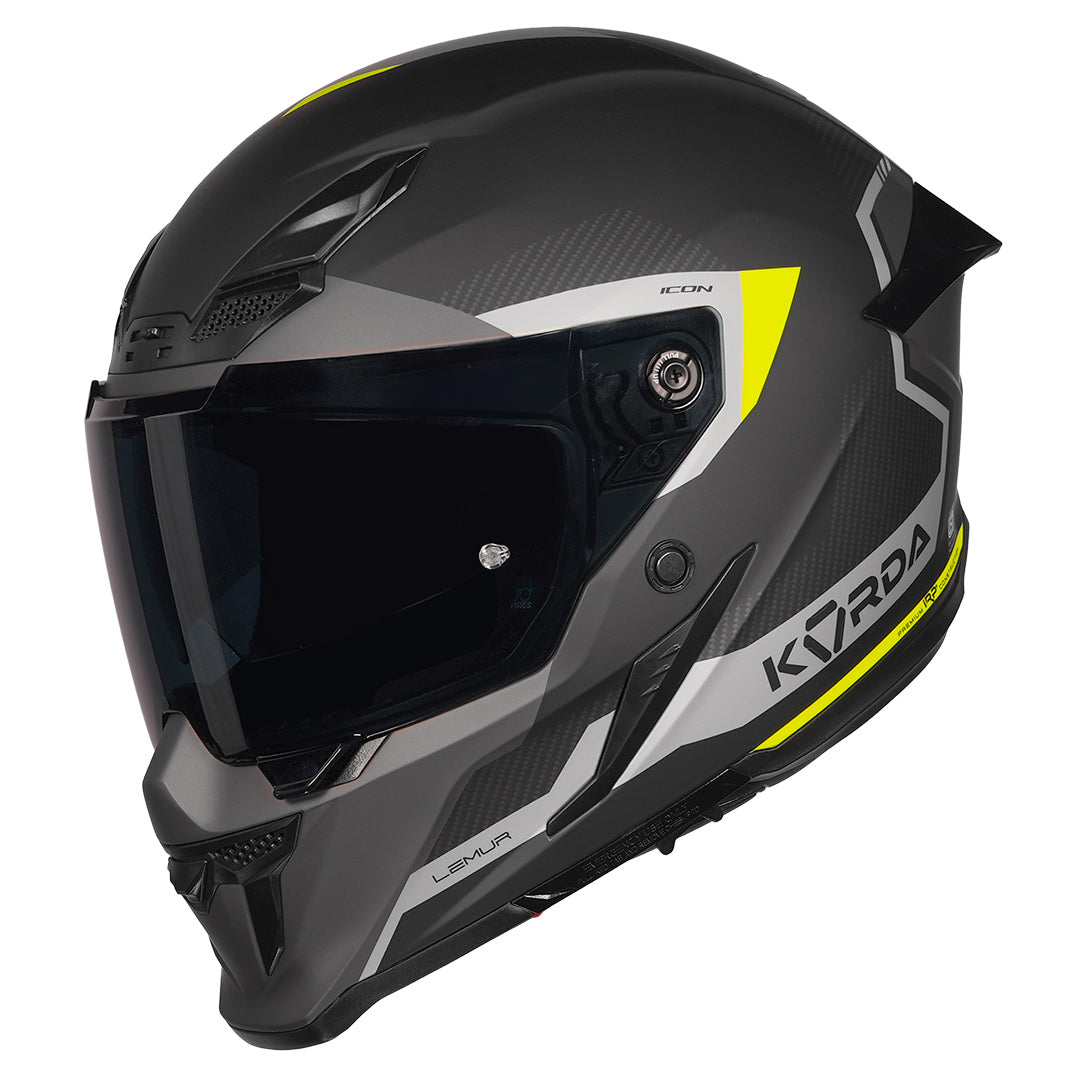 Korda Icon Lemur Helmet (Fluorescent Yellow)