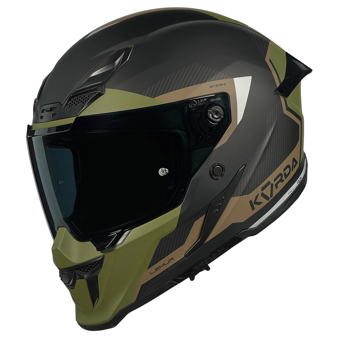 Korda Icon Lemur Helmet (Military Green)