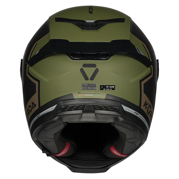 Korda Icon Lemur Helmet (Military Green) back