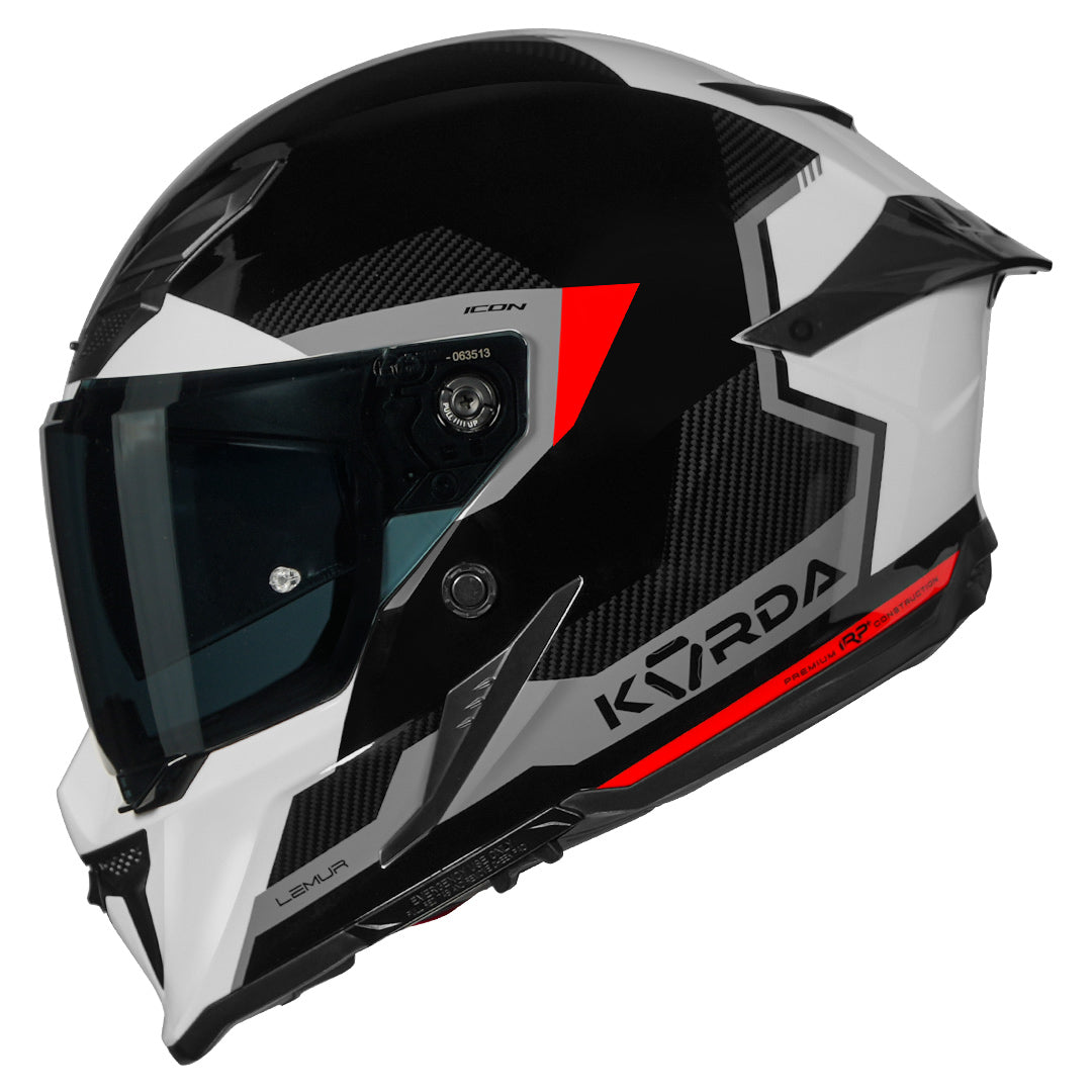 Korda Icon Lemur Helmet (Red) side