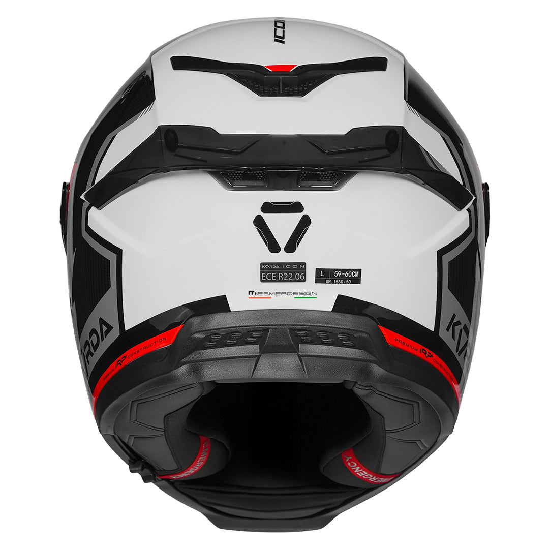 Korda Icon Lemur Helmet (Red) back