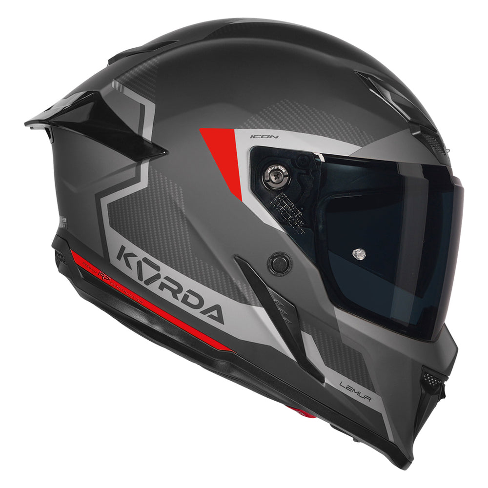 Korda Icon Lemur Helmet (Matt Red) side