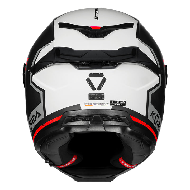 Korda Icon Lemur Helmet (Matt Red) back